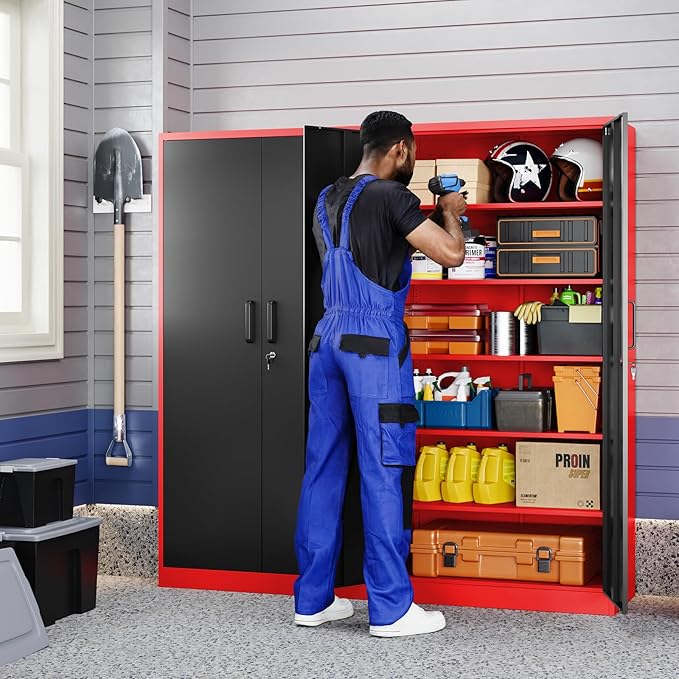 Yizosh Metal Storage Cabinet - Image 2