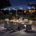 Tangkula 9 Pieces Rattan Outdoor Dining Set by TANGKULA