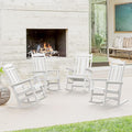LUE BONA Outdoor Rocking Chairs Set of 4, Weather Resistant HDPS Poly Rocker by LUEBONA