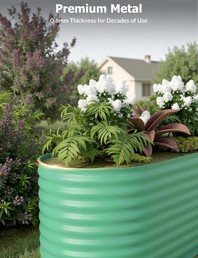 GarveeLife 8x2x2 ft Galvanized Raised Garden Bed - Image 4