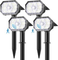 Brightown 4 Pack Solar Motion Lights Outdoor Waterproof, Motion Sensor Spot by Brightown