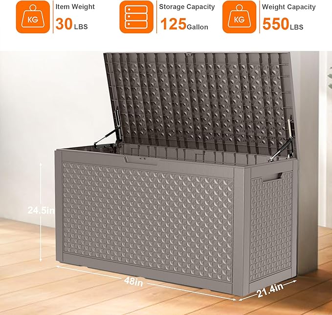 ROJIK Outdoor Storage Housing Deck Box - Image 2