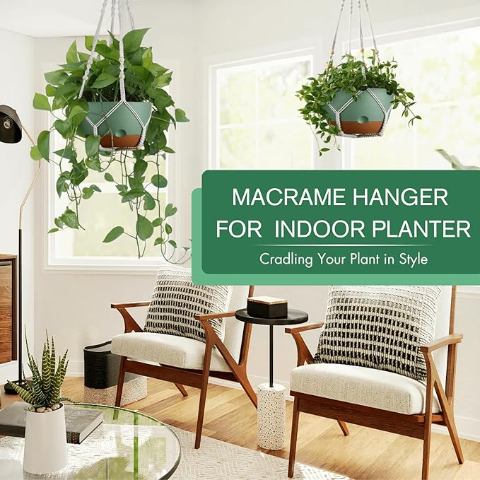 Set of 2-10 Inch Hanging Planters - Image 2