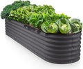 9-in-1 Galvanized Steel Raised Garden Bed // 8×2×1.5 ft Modular Planter by PlantPlot