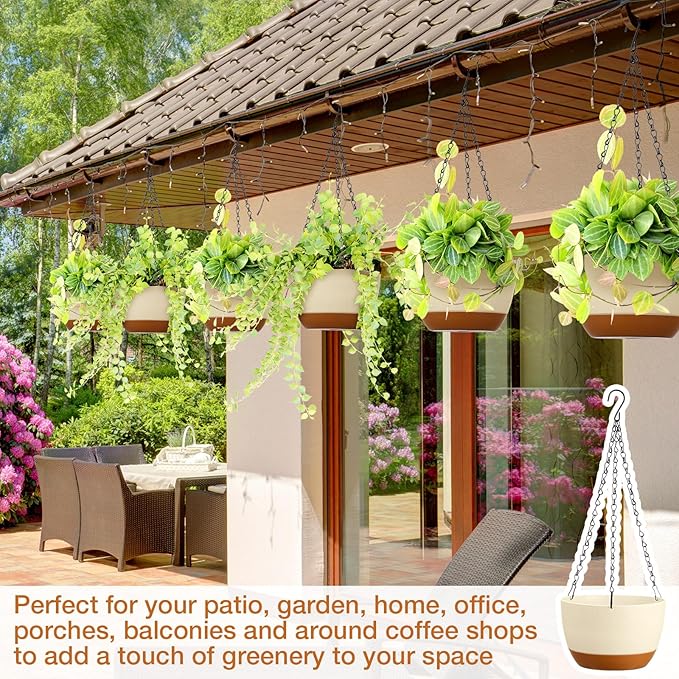 Mumufy 6 Pcs 8 Inch Hanging Planters - Image 5