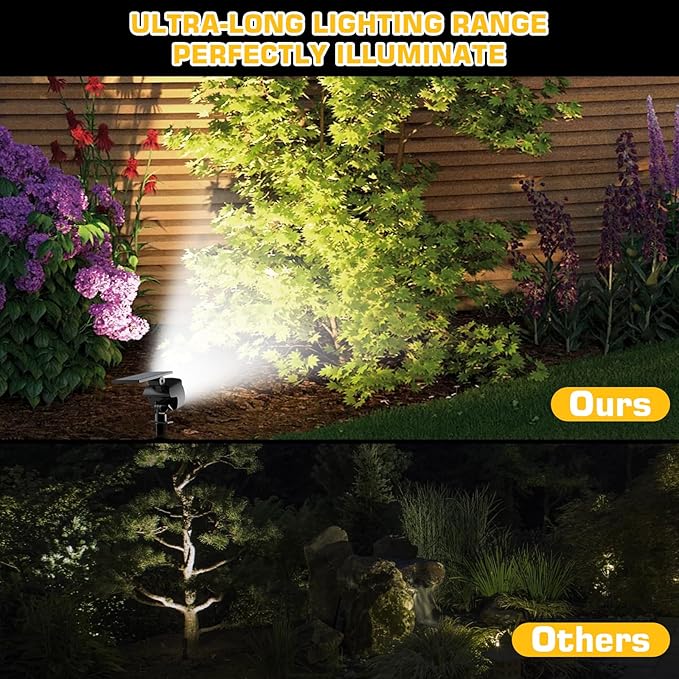 Kaxiida Solar Spot Lights Outdoor Waterproof - Image 6