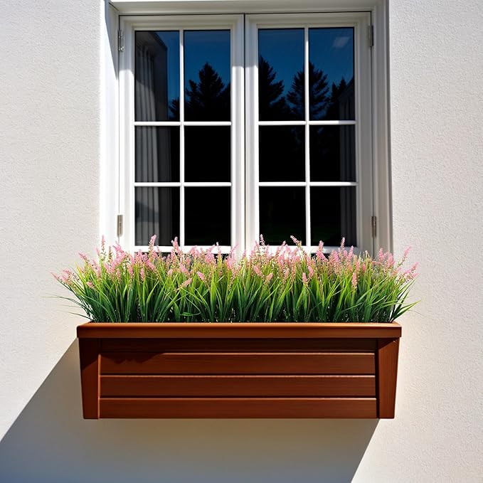 Artificial Faux Plants Outdoor Spring Decorations, Summer Fake Monkey Grass - Image 3