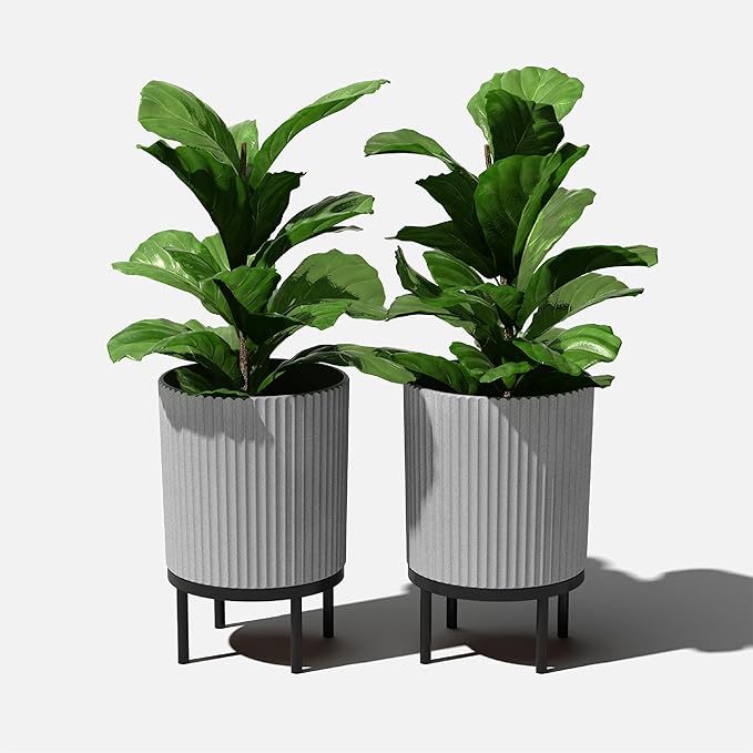 Veradek Demi Series Round Planter w/Stand - Image 9