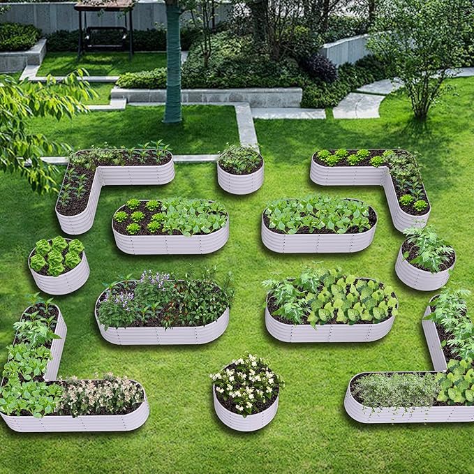 A ANLEOLIFE 12-Pack 4X4X1.5ft & 6X2X1.5ft & 81x81x18 in Deep Root Galvanized - Image 3