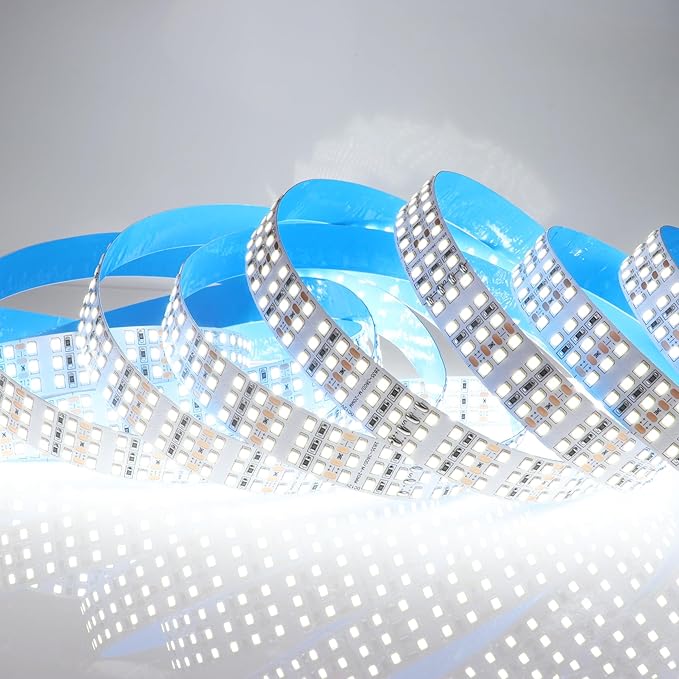 16.4ft SMD 2835 White LED Strip Lights 12V 1800 LEDs Triple Row Daylight White - Image 3