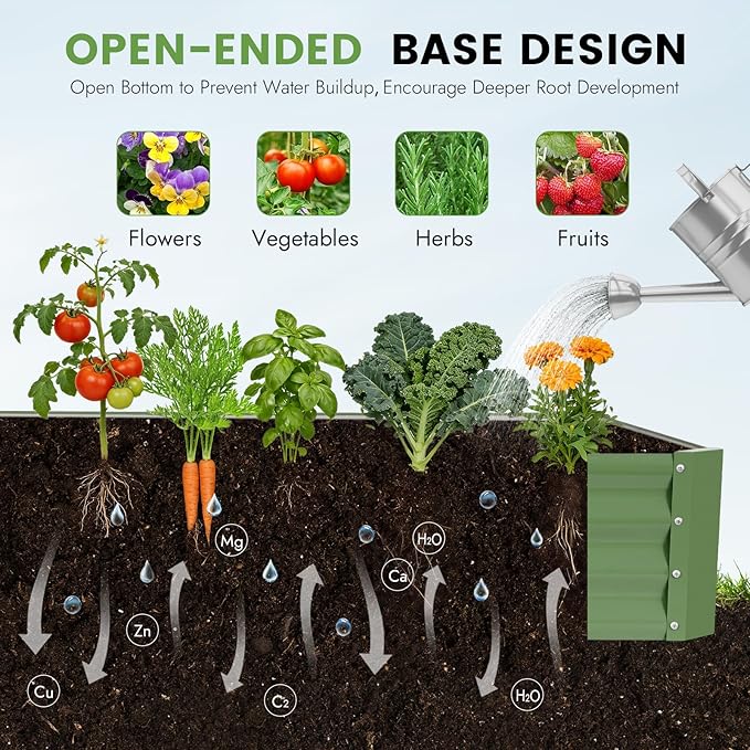 INNO STAGE Galvanized Raised Garden Bed Kit, Rust-Resistant & Easy Assembly - Image 6