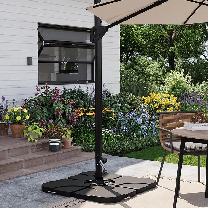 Garvee 4Pcs Patio Umbrella Base 330LB Capacity Heavy Weight Stand Umbrella Stand - Image 7