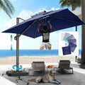 HOTEEL10x10ft Patio Umbrella Cantilever Umbrellas by HOTEEL