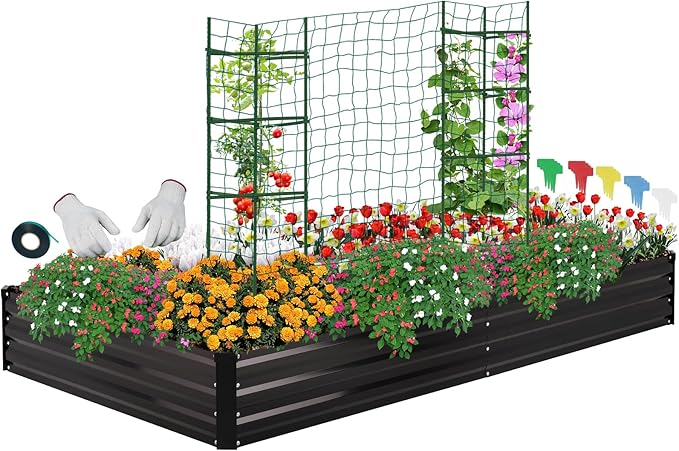 ONCEMORE Galvanized Raised Garden Bed by ONCEMORE