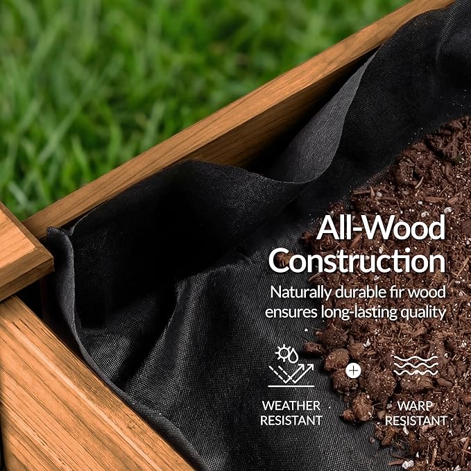 Best Choice Products 48 x 24 x 30 Inches Raised Garden Bed, Elevated Wood - Image 6