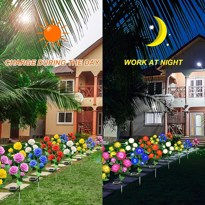 Solar Flower Lights Outdoor - Image 5