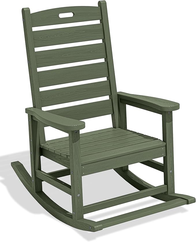 SERWALL Outdoor Rocking Chair, Oversized Rocking Chair by SERWALL