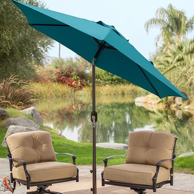 Blissun 7.5 ft Patio Umbrella, Yard Umbrella, Outdoor Market Umbrella - Image 8