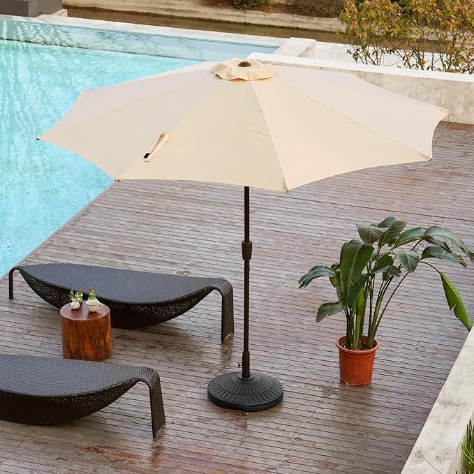 wikiwiki 80 Lbs Round Weighted Patio Umbrella Base, Free Standing Heavy Duty - Image 5