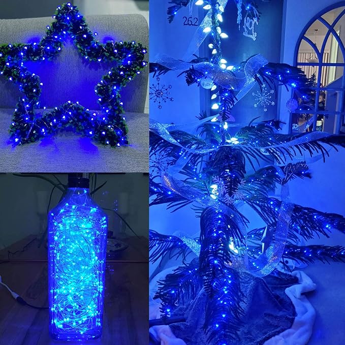 66Ft 200LED Fairy Lights Plug in, Waterproof String Lights Outdoor & Indoor 8 - Image 2