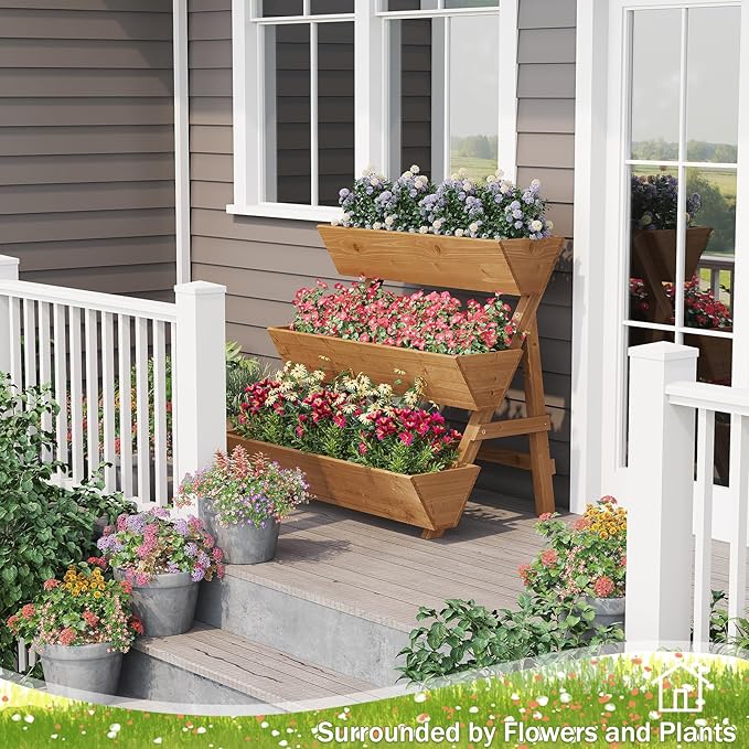 Raised Garden Bed, 3 Tier Vertical Garden Planter - Image 5