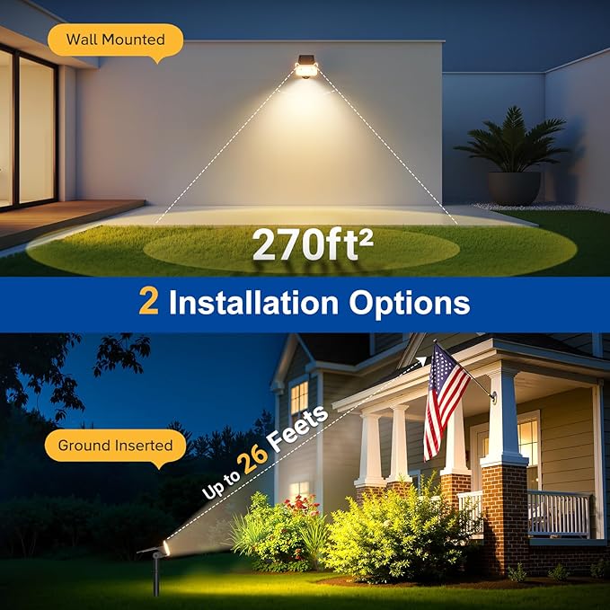 LETMY Solar Spot Lights Outdoor Waterproof - Image 2