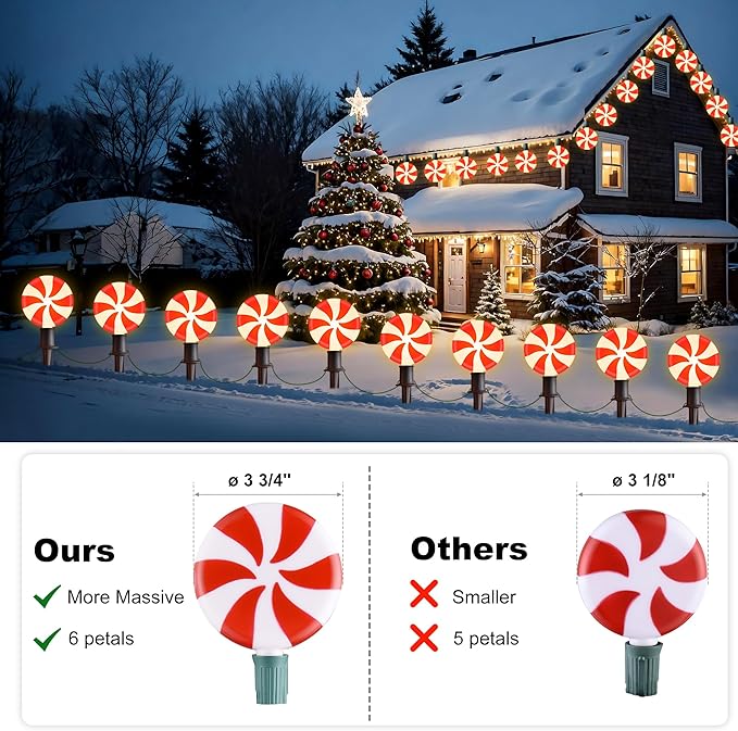 Ultimate Unicorn Christmas Lollipop Pathway Lights - Image 5