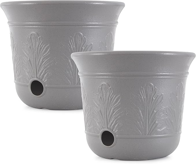 Suncast 2 Pack 300 Foot Heavy Duty 5 Gallon Decorative Plastic Hose Pot by Suncast