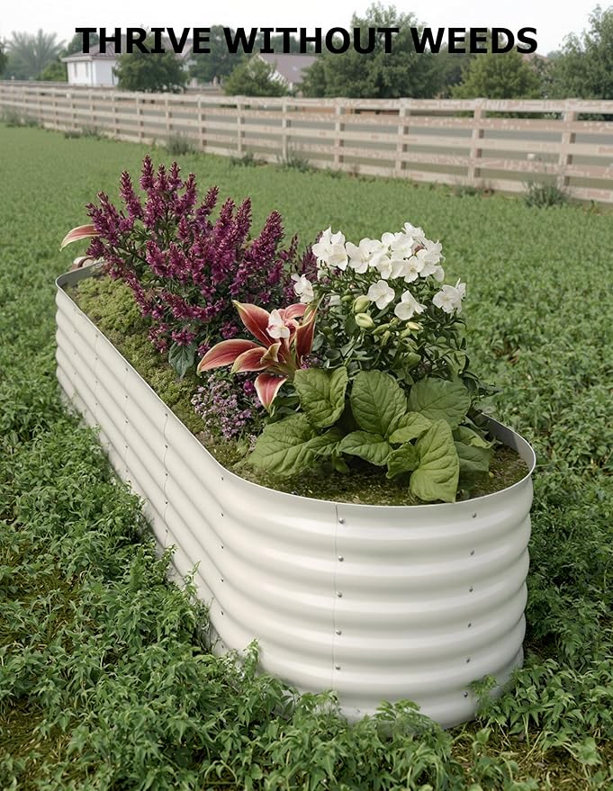 GarveeLife 8x2x1.5 ft Galvanized Raised Garden Bed - Image 7
