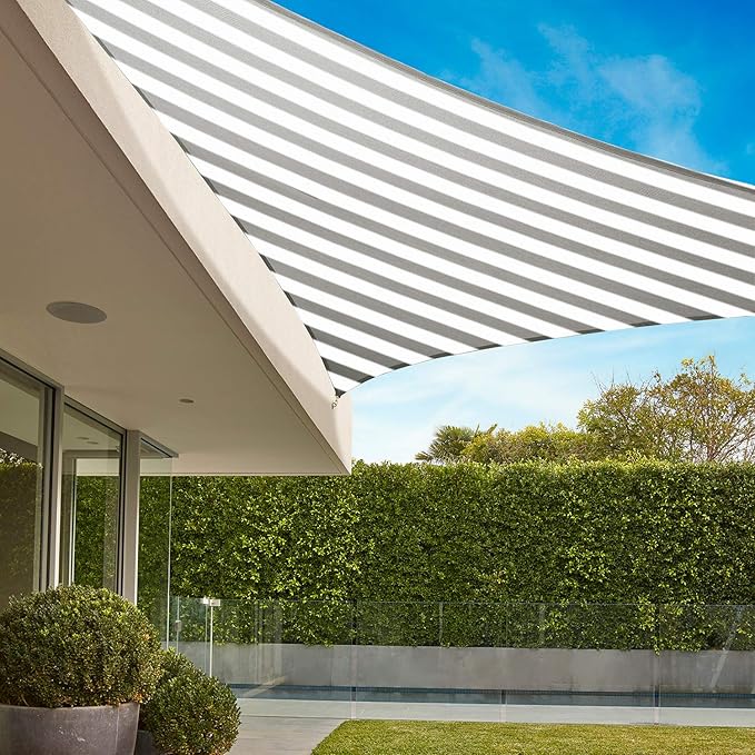 E&K Sunrise 25' x 25' x 25' Sun Shade Sail Triangle Canopy Shade Cover UV Block - Image 8
