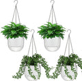 Meanplan 4 Pcs Self Watering Hanging Planter Indoor 6.5 Inch Hanging Baskets by Meanplan