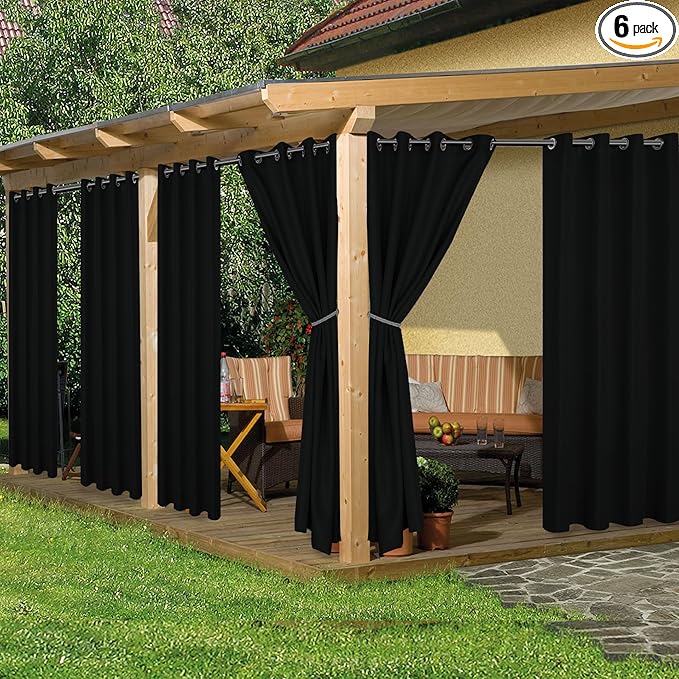 HolidayIdeas Waterproof Outdoor Curtains by HolidayIdeas