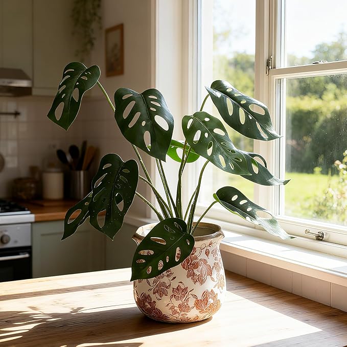 6 Inch Ceramic Plants Pots Vintage Ceramic Flower Planters Crackle Glaze Finish - Image 3