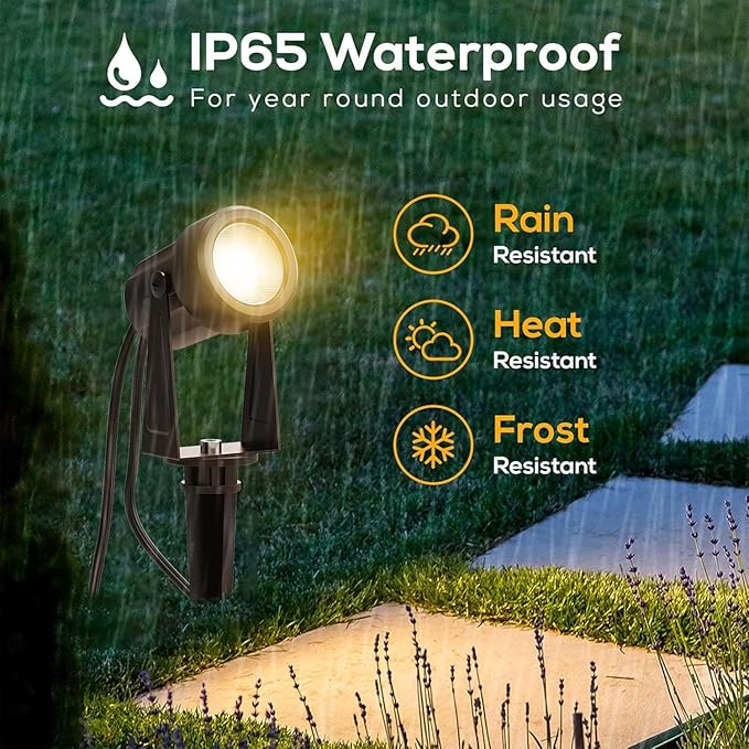 Banord Outdoor Landscape Lighting, 4 Pack Low Voltage Landscape Lighting - Image 5