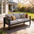 Kiss the Water Outdoor Couch Aluminum Patio Furniture Sofa, 3 Seat All-Weather by KisstheWaterPatioTool