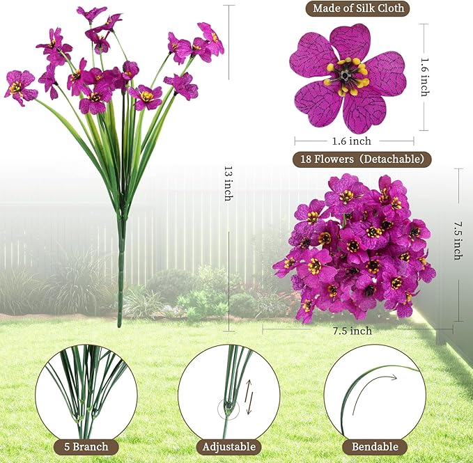 24 Red Lotus Bundles Artificial Flowers - Image 2