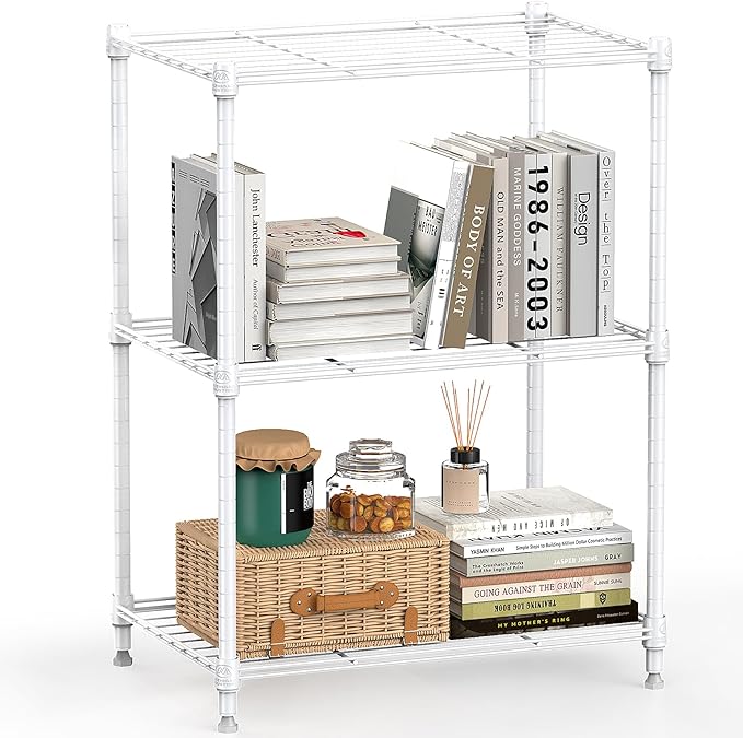 450 lbs Wire Storage Shelving 3-Tier Utility Shelving Unit Steel Organizer Wire by MEIGAOPLASTICANDMETALHKCOLIMITED