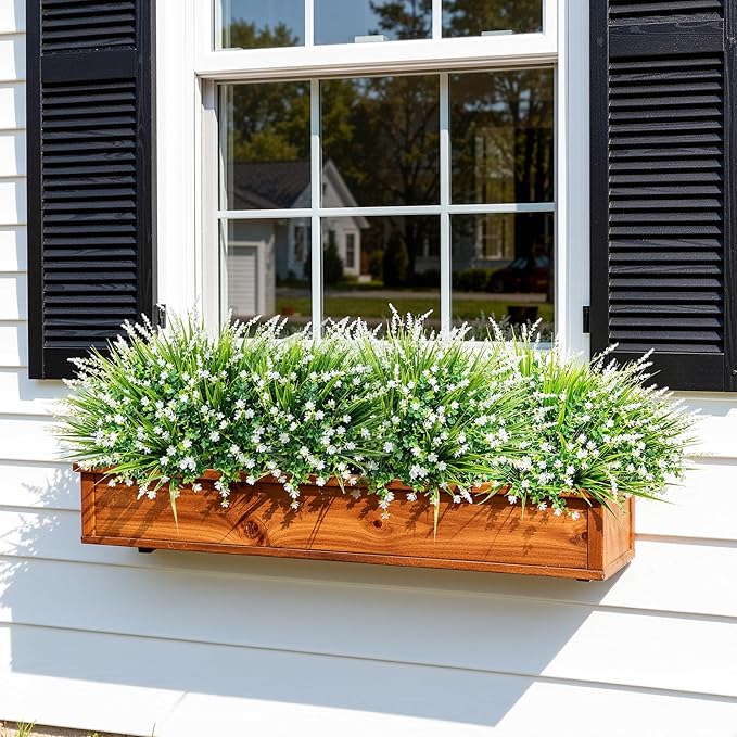 HyeFlora 20 Bundles Artificial Fake Outdoor Plants Flowers - Image 7