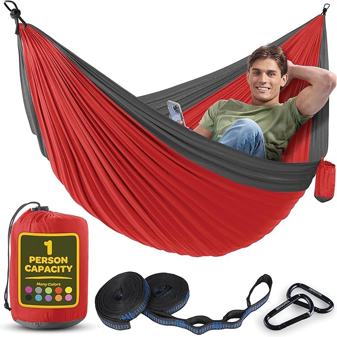 Durable Hammock 400 lb Capacity, Nylon Camping Hammock Chair by Sewanta