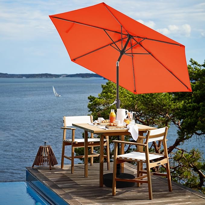 JEAREY 7.5FT Patio Umbrella Market Table Umbrella - Image 4
