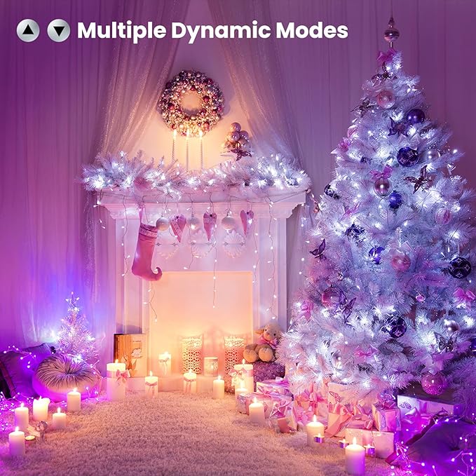 Brizled Color Changing String Lights, 33ft 100 LED Pasrel Easter Mini Lights - Image 5