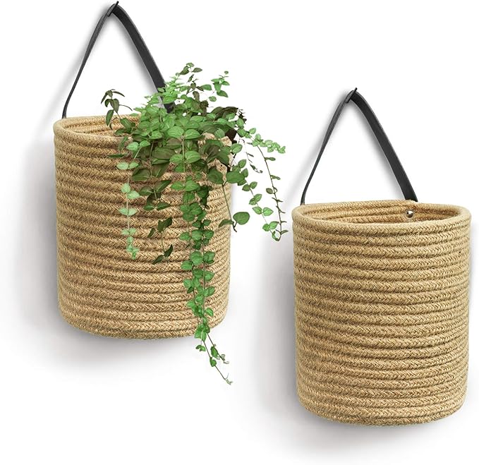 Goodpick 2pack Jute Hanging Basket by Goodpick