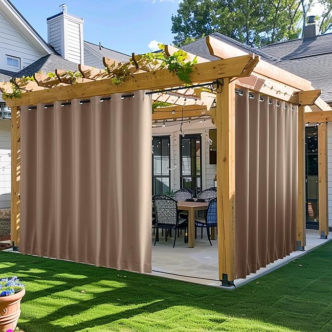 NICETOWN 2 Panels Outdoor Curtains by NICETOWN