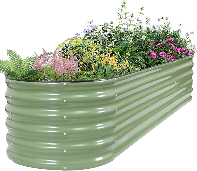 Galvanized Raised Garden Bed by BIRDSINYARD