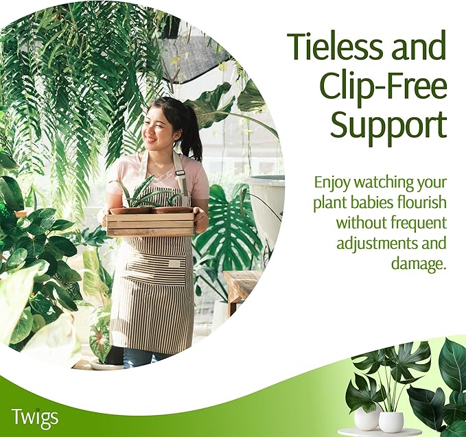 Stackable Plant Support Stakes, Indoor & Outdoor Houseplant Stem Support - Image 3