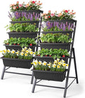 Homdox 2 Pack Vertical Garden Bed, 5 Tiers Vertical Raised Garden Planter by HOMDOX