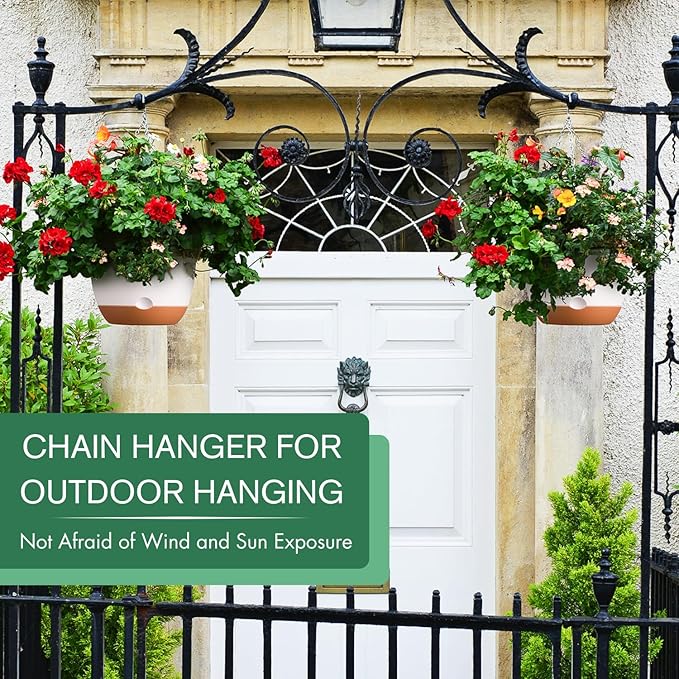 3 Pack 8/10/12 Inch Hanging Planters - Image 7