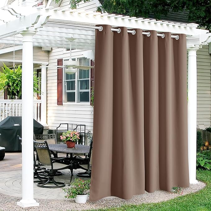 RYB HOME Outdoor Curtains 108 inches Long by RYBHOME