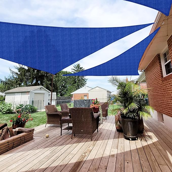 Patio Paradise 23' x 23' x 23' Sun Shade Sail Triangle Canopy Shade Cloth by Patio