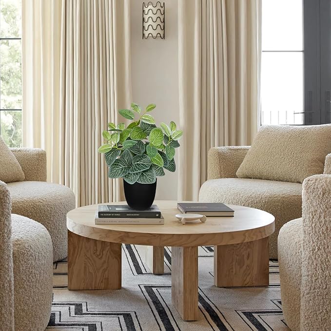 14.5" Artificial Plants Indoor Home Decor, Fake Potted Silk Plants - Image 3